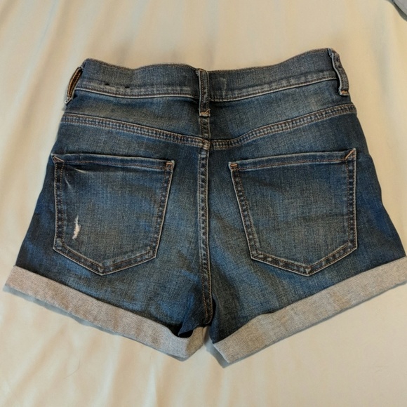 Express high waisted denim shorts size 0 - Picture 2 of 2